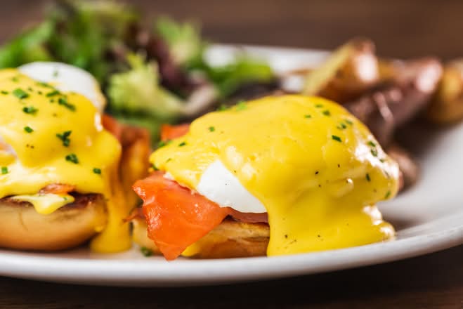 Salmon Eggs Benedict Full order