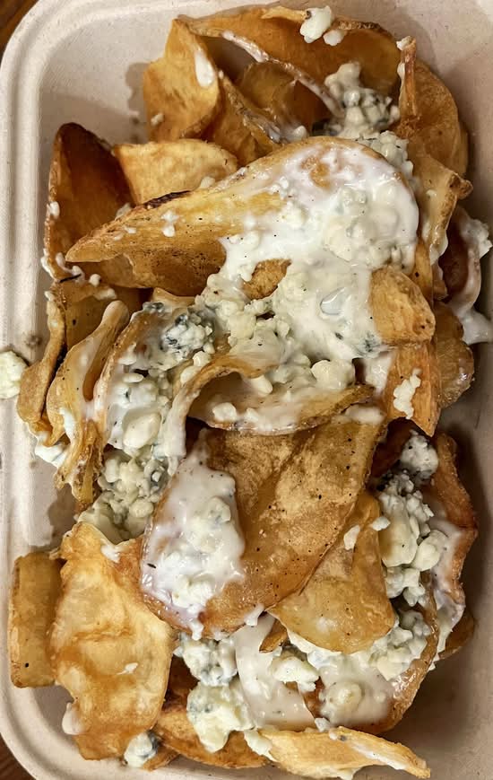 *Warm Bleu Cheese Chips