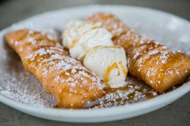 Fried Dough with Ice Cream