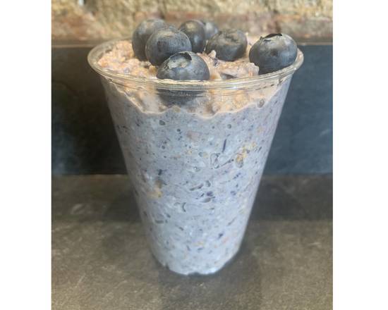 Soy Blueberry Overnight Oats