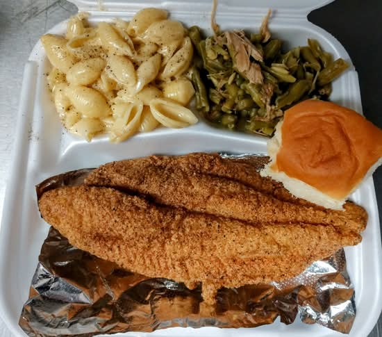 Fried Fish & 2 Sidez