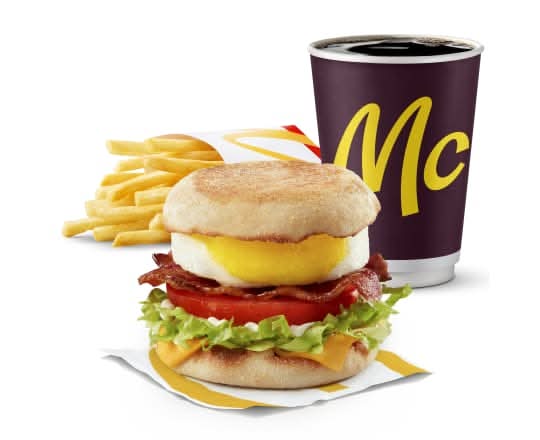Egg BLT McMuffin Extra Value Meal [600.0 Cals]