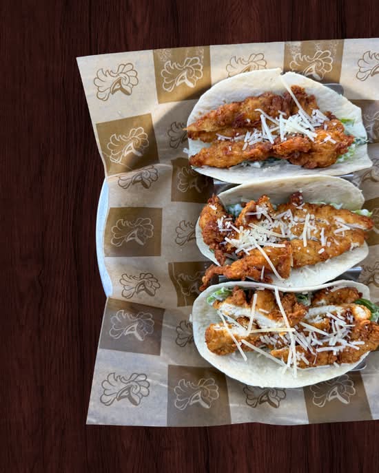 Chicken Caesar Tacos