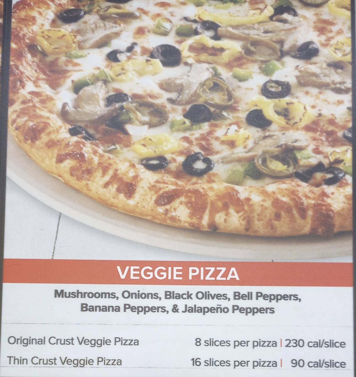 Veggie pizza