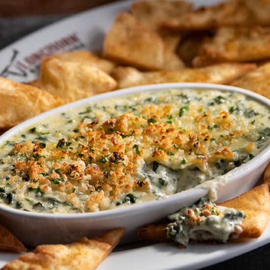 Parmesan Crusted Spinach Dip