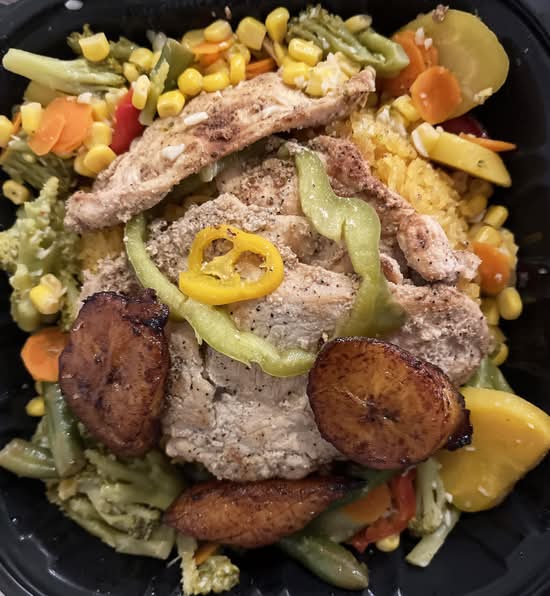 Arroz Vegetariano con pechuga