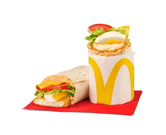 Spicy Egg & Hash Brown Breakfast Wrap [630.0 Cals]