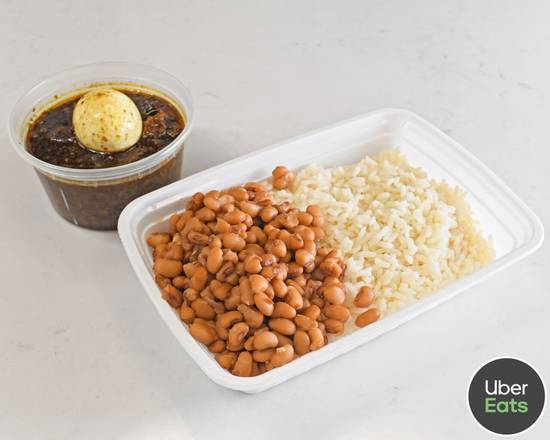 Ayamase, Beans & White Rice