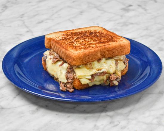 Ultimate Beef Burger on Texas Toast