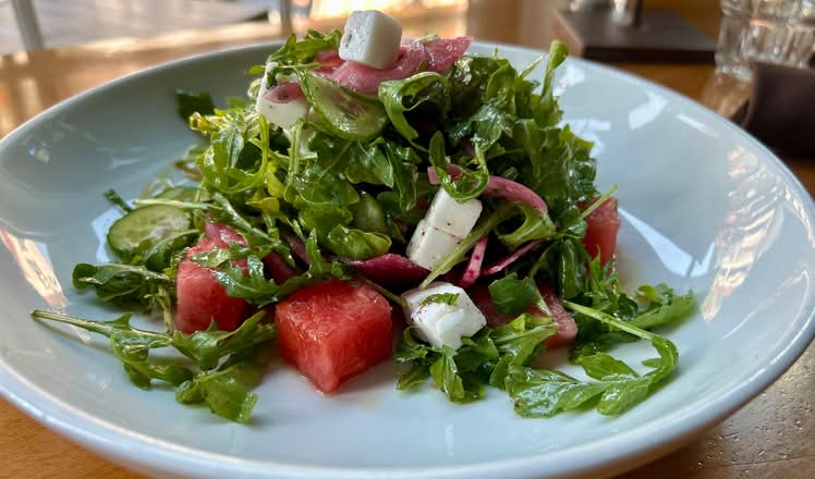 Watermelon & Cucumber Salad