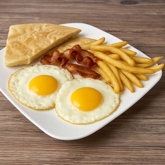 #1 Special Breakfast/ Desayuno Especial + café con leche