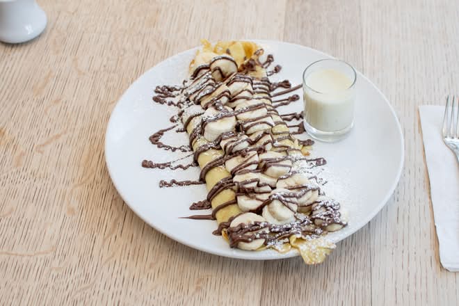 Banana Nutella Crepes