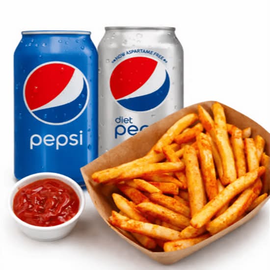 Masala Fries and Soda