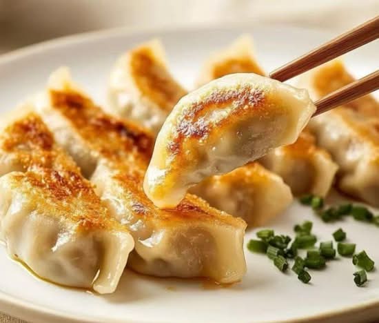 Pan-Fried Fish & Corn Dumplings (6)
