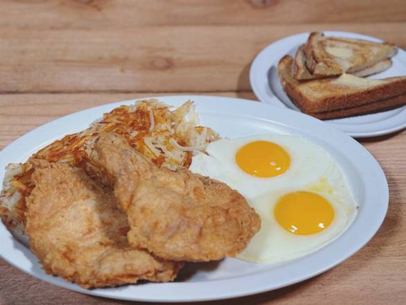 2 Pork Chops & Eggs