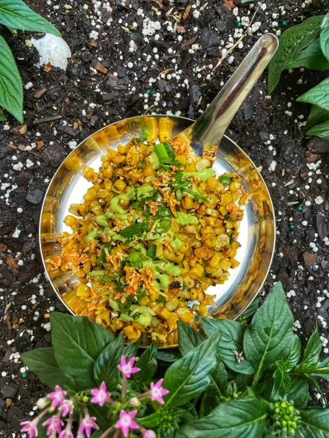 Charred Corn gf, veg