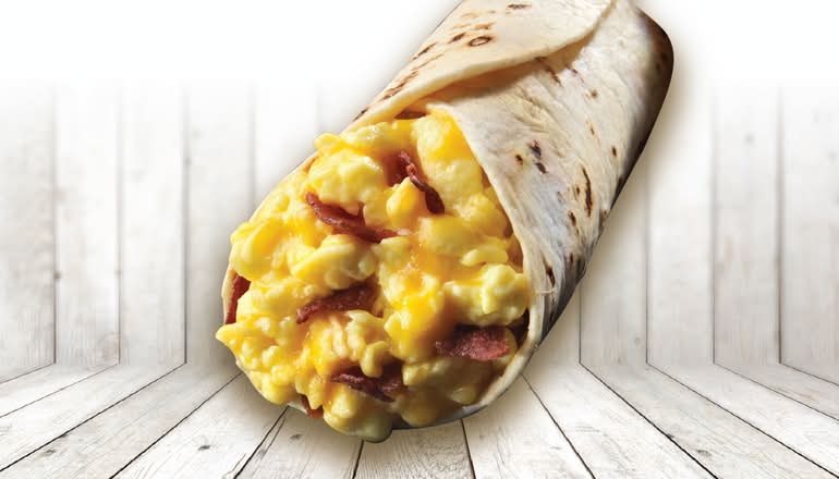 BACON & CHEDDAR BURRITO
