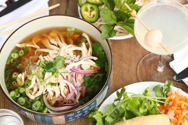 Chicken Pho (beef broth)