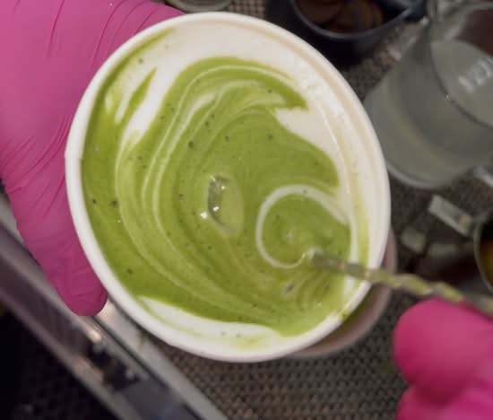 Hot Matcha latte small