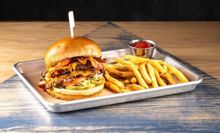 Bacon Cheddar Smash Burger.