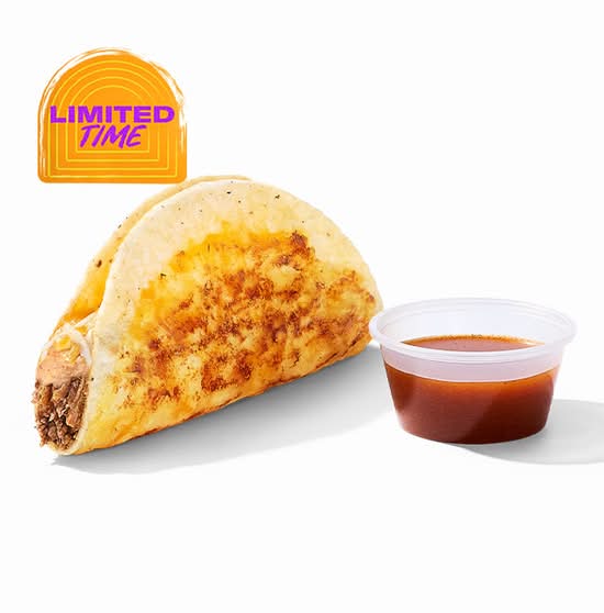 Shredded Beef Dipping Taco
