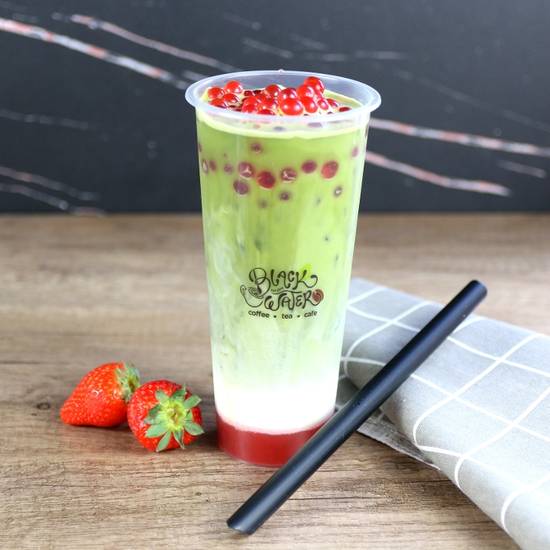 Strawberry Matcha Milk Tea