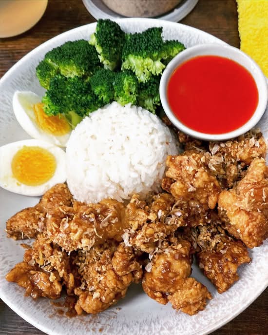 Garlic Chicken Rice Bowl
