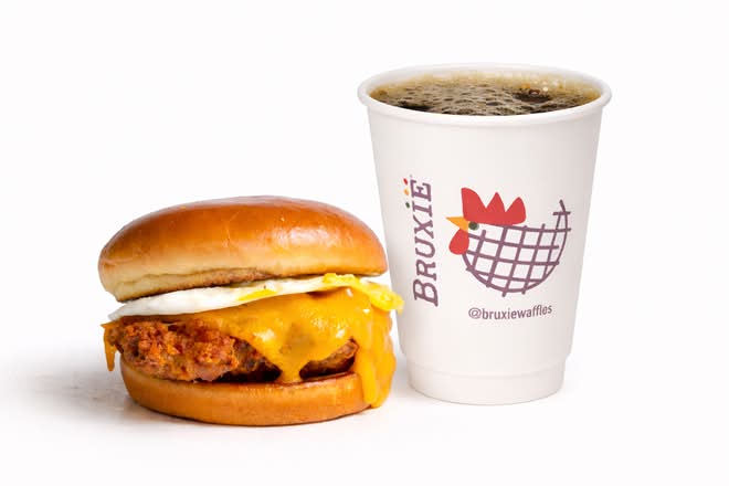 BRIOCHE BREAKFAST SANDWICH + DRINK