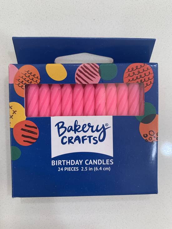 Birthday Candles - Pink (24 pack)