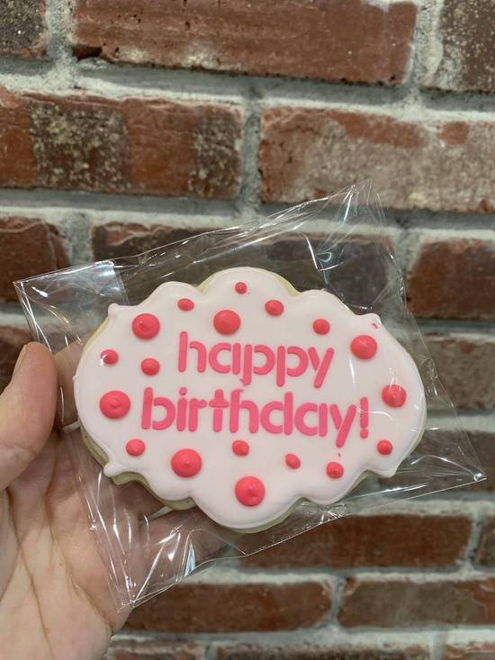 Happy Birthday Sugar Cookie (Pink)