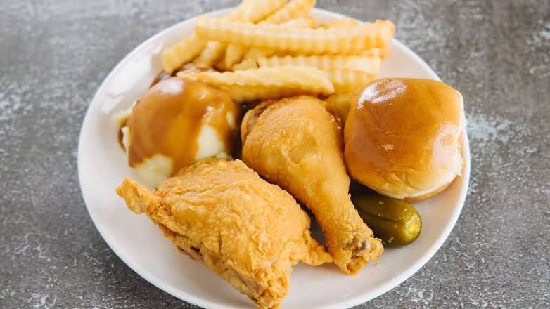 2 Pcs. Fried Chicken Dinner, 2 Small Sides
