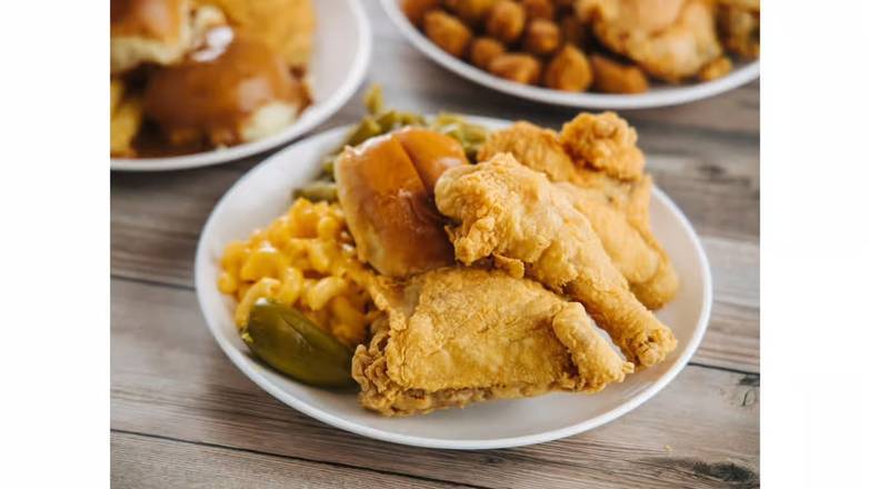 C4. 3 Pcs. Mix, 2 Sides, Pepper, Roll, and Small Drink