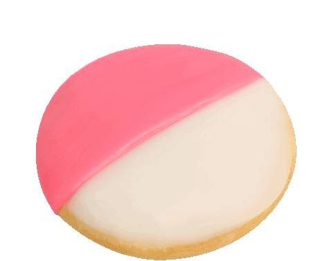 Pink and White Cookie