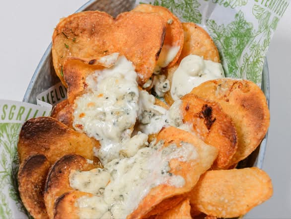 *Warm Bleu Cheese Chips