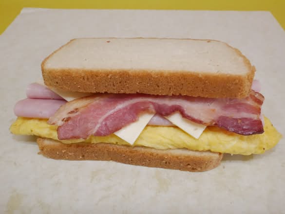 #10 Ham, Bacon, Egg & Cheese Toast