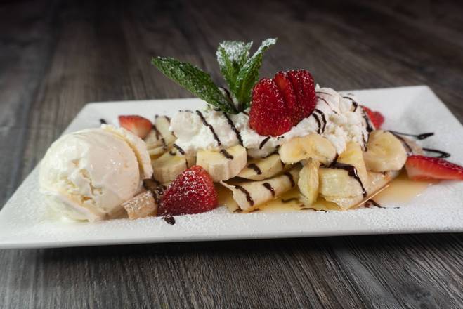 Warm Banana Nutella Crepe