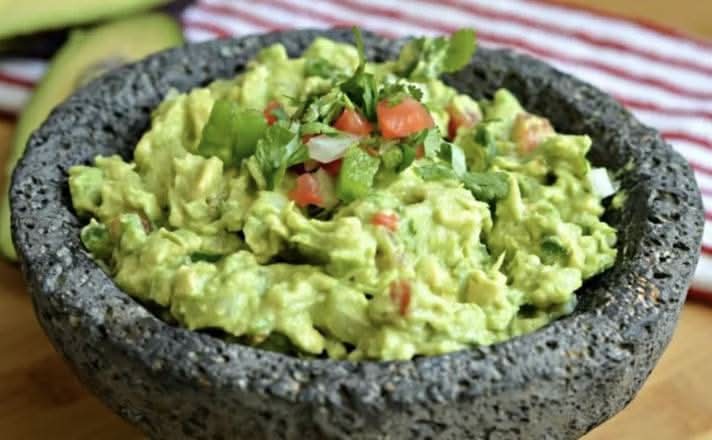 Guacamole and chips