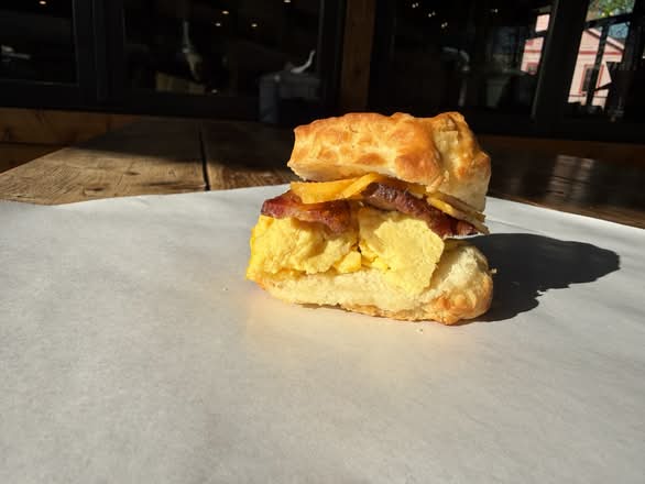 BACON, EGG, AND CHEESE BISCUIT