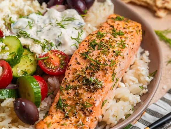 Atlantic Grilled Salmon Platter