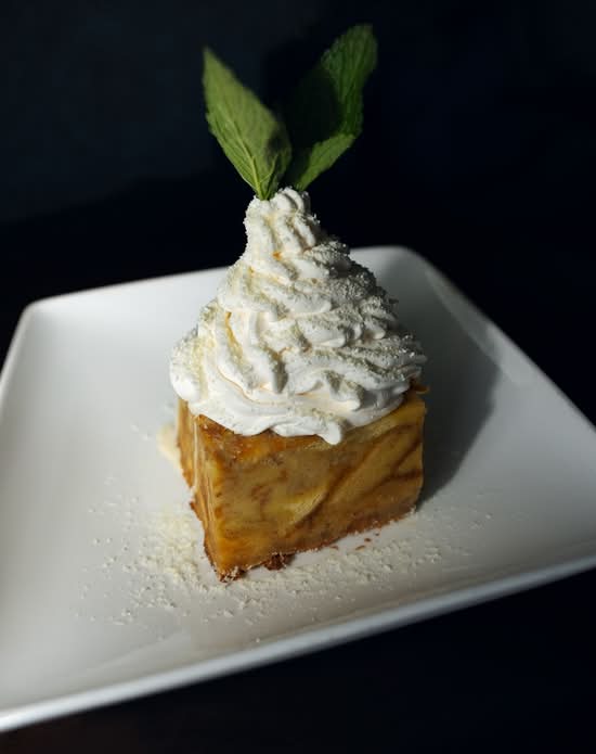 White Chocolate Bread Pudding