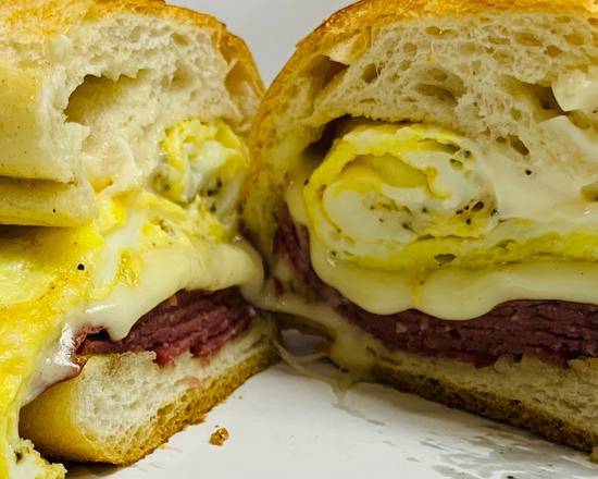 Beef Salami Eggs & Cheese