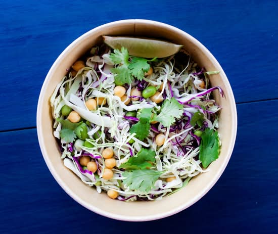 Edamame + Cabbage Salad