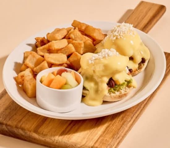 Corn & Black Bean Benedict