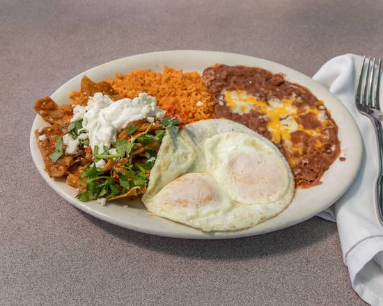 Chilaquiles and Eggs
