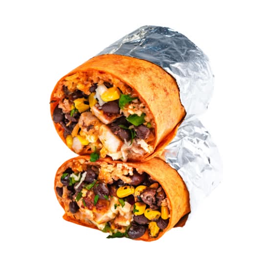 Spicy BBQ Chicken Burrito