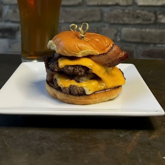 BJ's Double Bacon Cheeseburger
