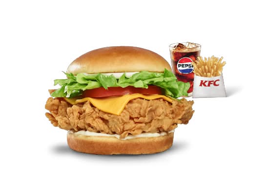 Combo Kentucky Chicken Sandwich Deluxe