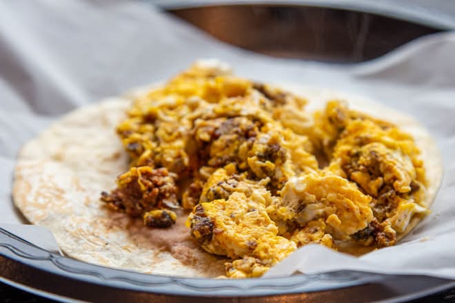 Egg & Chorizo Taco