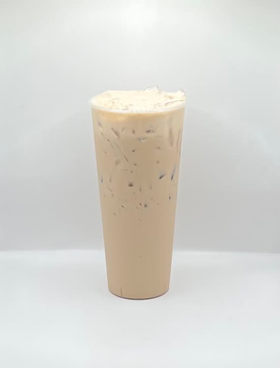Lavender Milk Tea Over Ice