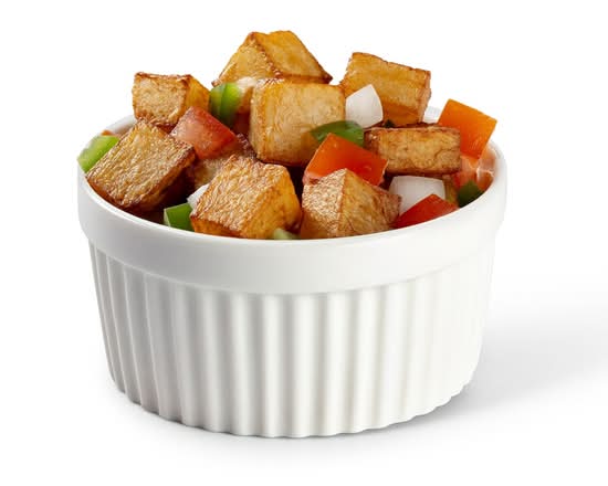 Fried, Diced Potatoes a la Mexicana